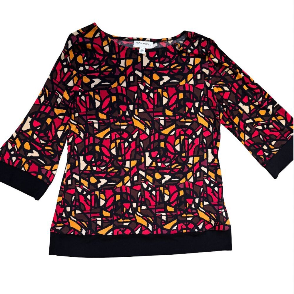🔥 4 for $20 DEAL 🔥Ronni Nicole Abstract Print Blouse Women’s Size 10